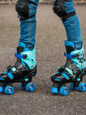 Kids Adjustable Quad Roller Skates - Blue
