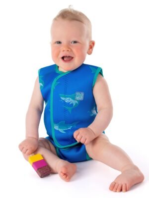 Baby Wetsuit Wrap - Shark Blue