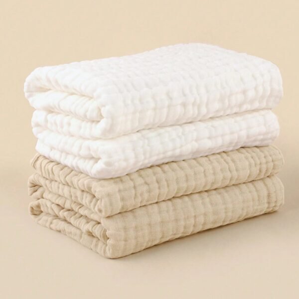 6-Layer Muslin Baby Towel – Ultra-Soft & Breathable Blanket for Newborns